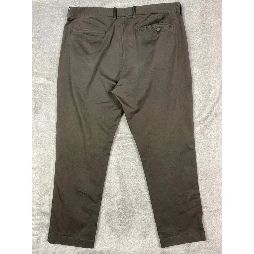 J.Crew Flex Sutton Chino Pants Mens 36x30 Brown Gray Straight Fit Cotton Stretch